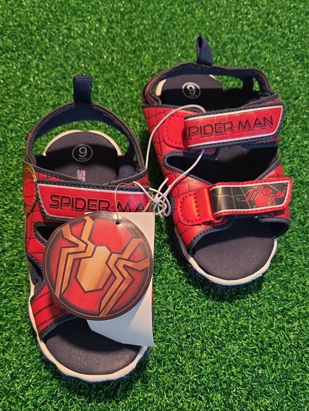 *Spiderman Red Kids Sandals - Boys' Marvel Character Sandals